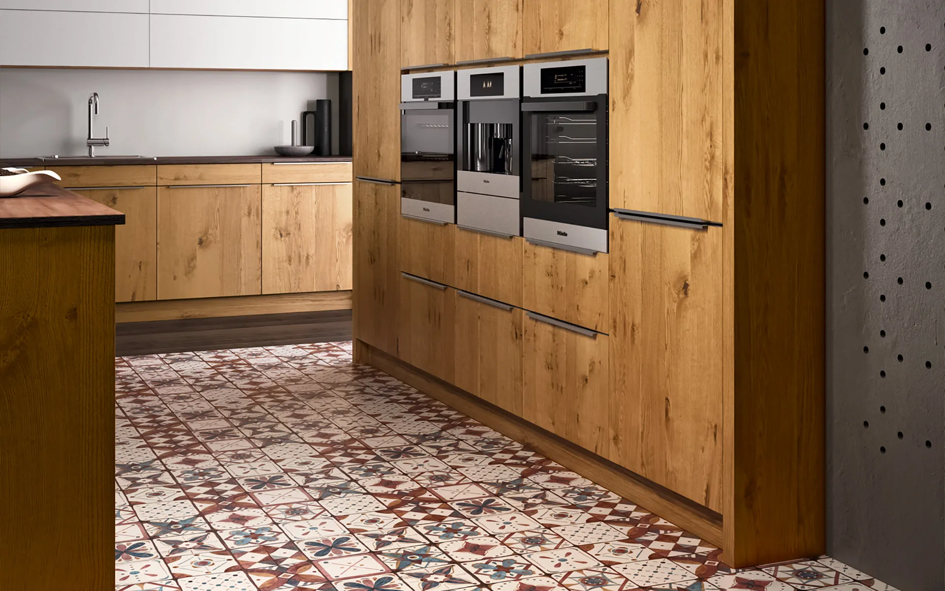 OSTER QUANTUM-Q – Detailansicht der Wildeiche-Fronten