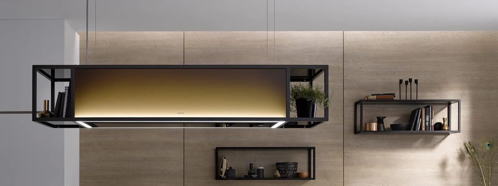 berbel Inselhaube Skyline Frame mit Regal