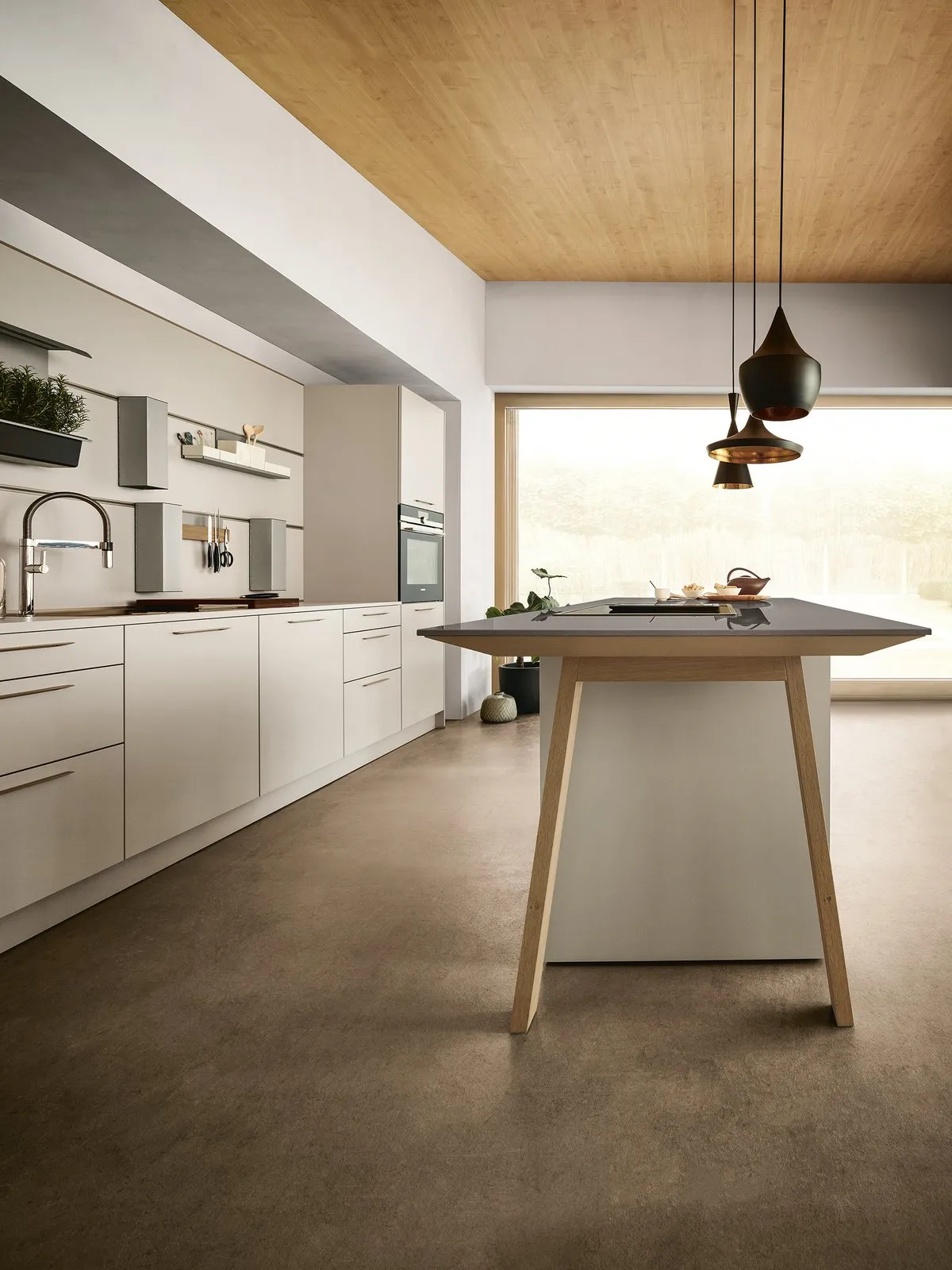 nx510 Muschelweiß – Kochtisch Cube