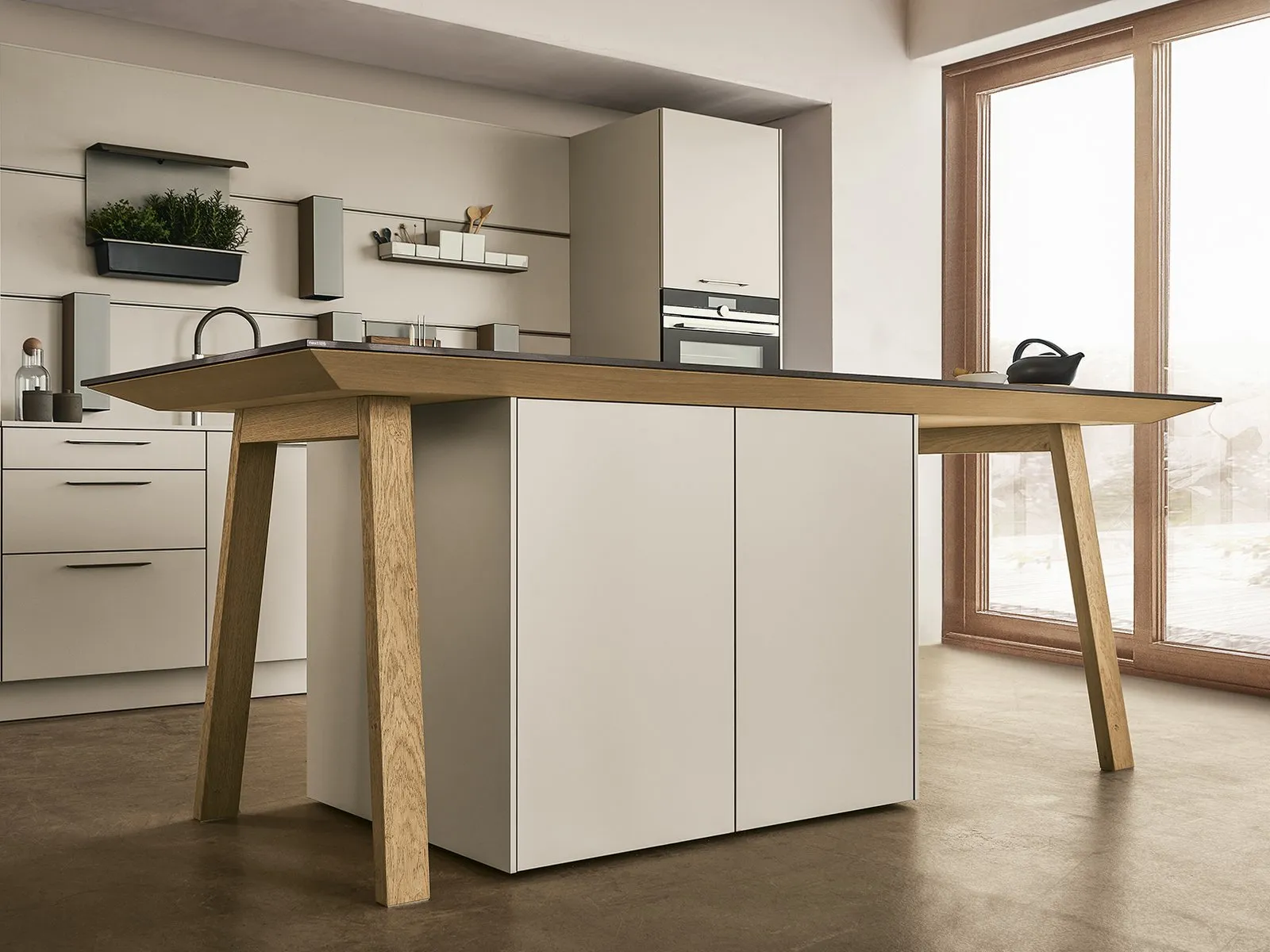 nx510 Muschelweiß – Kochtisch Detail