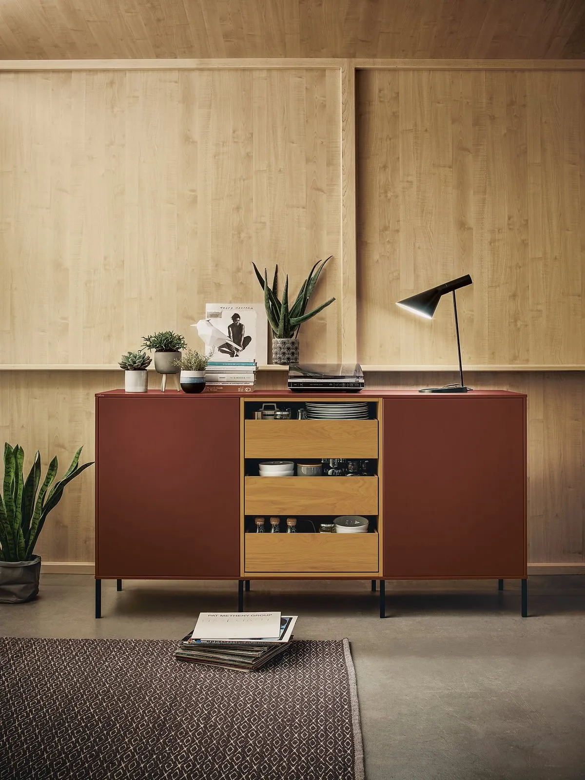 nx510 Muschelweiß – Sideboard Holz