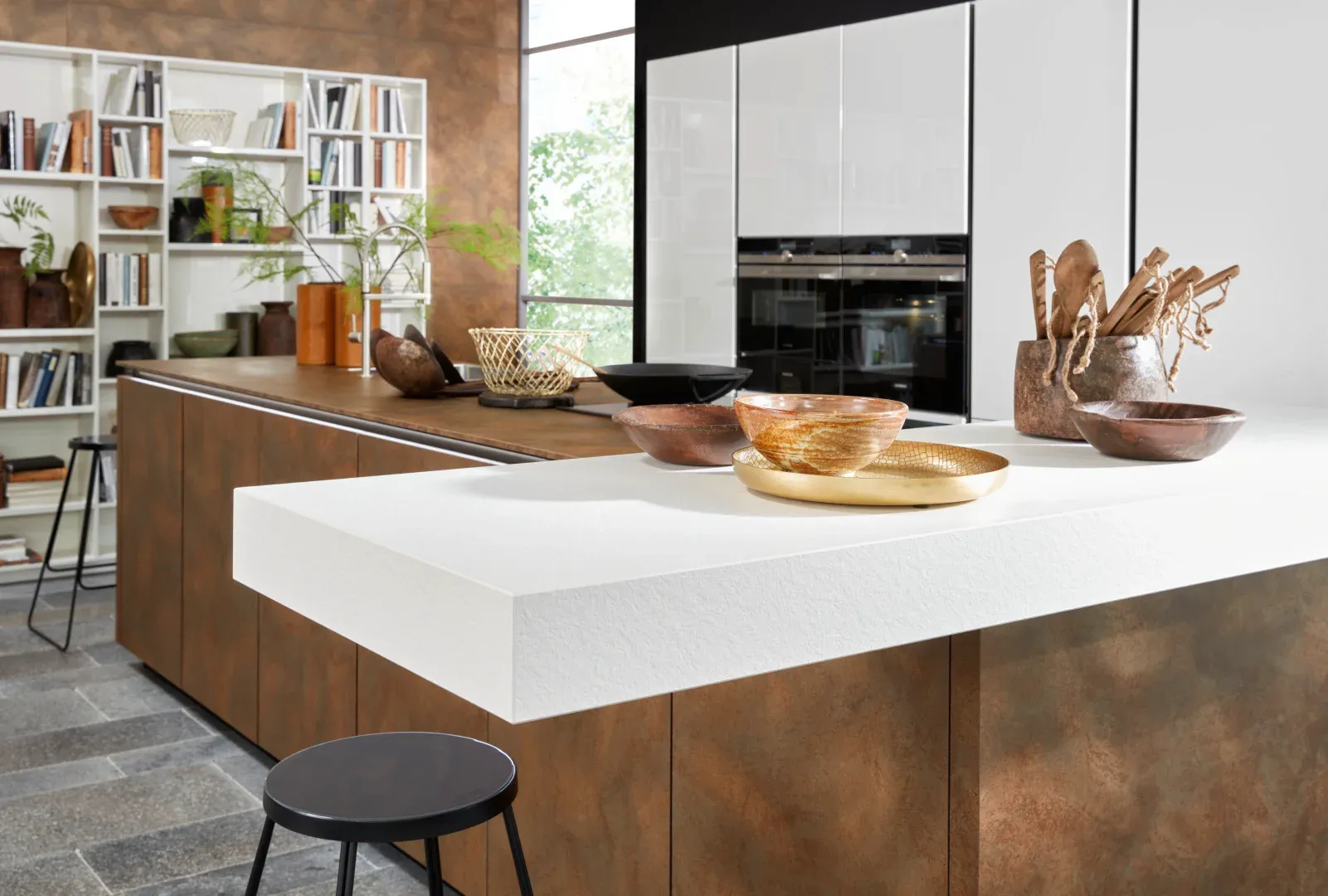 Nolte FERRO Cortenstahl mit NOVA Lack Weiß Hochglanz