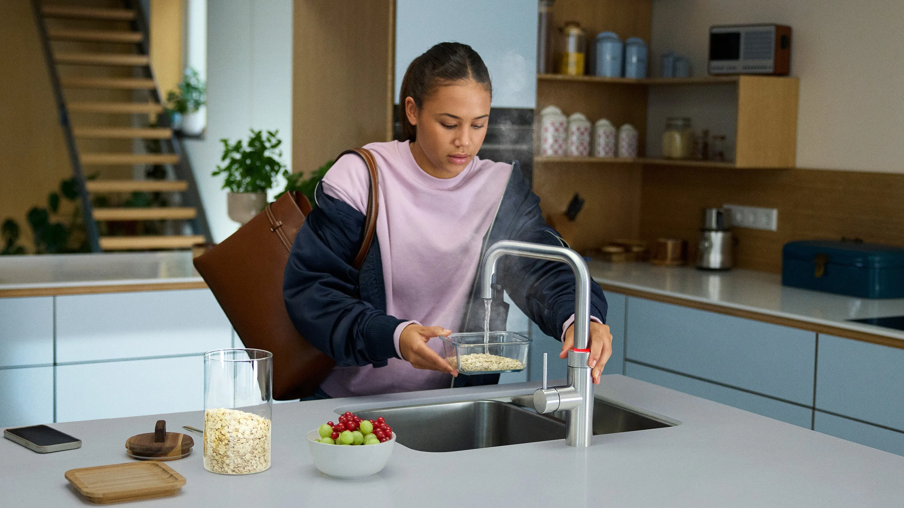 Quooker Flex Square – kochendes Wasser am Morgen