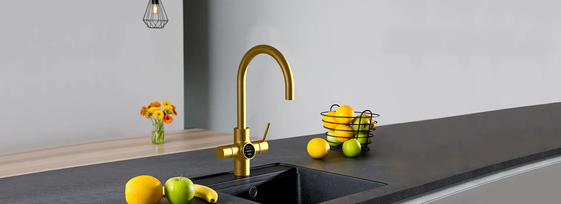 Unito Infinity WF-09 in Gold – Armatur der Premium-Serie